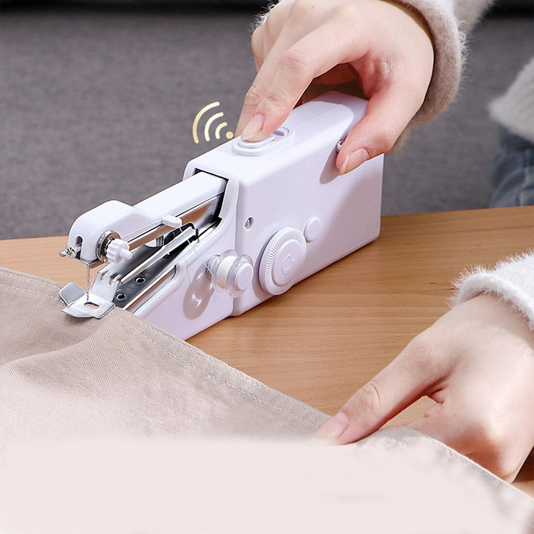 Mini sewing machine,Two dear,handheld sewing machine,Easy to Use and Fast  Stitch Suitable for Clothes,Fabrics, DIY Home Travel
