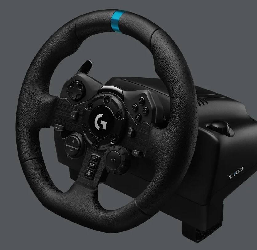  Logitech G 923 Racing Steering Wheel and Pedals, TRUEFORCE  Force Return Pressure-Sensitive Pedals, Dual Clutch, Launch Control,  Traditional Design, for Xbox Series X