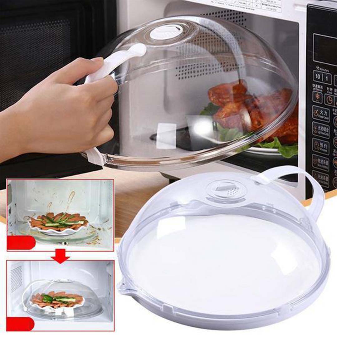 2Pcs Microwave Food Cover Oil-Proof Heat Resistant Microwave Plate