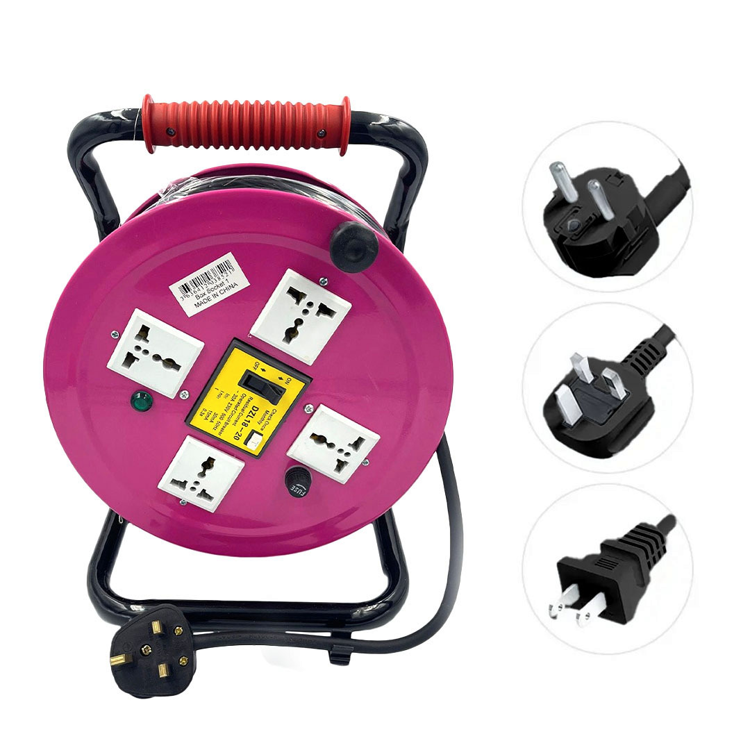 Cable Reel with 4 Outlets and 22.5 Meter Cable - DZL18-20