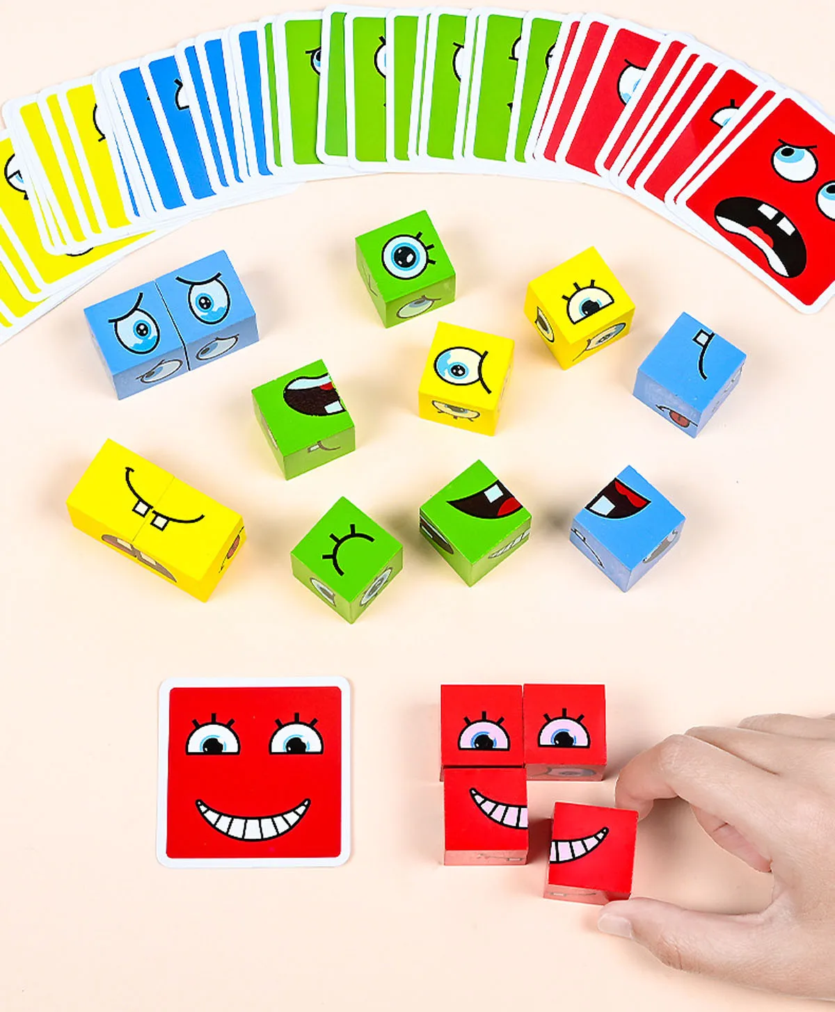 Face Change Rubik's Cube - 64 Challenging cards . ○The great challenge of  eyesight and thinking, improve children's hands-on…