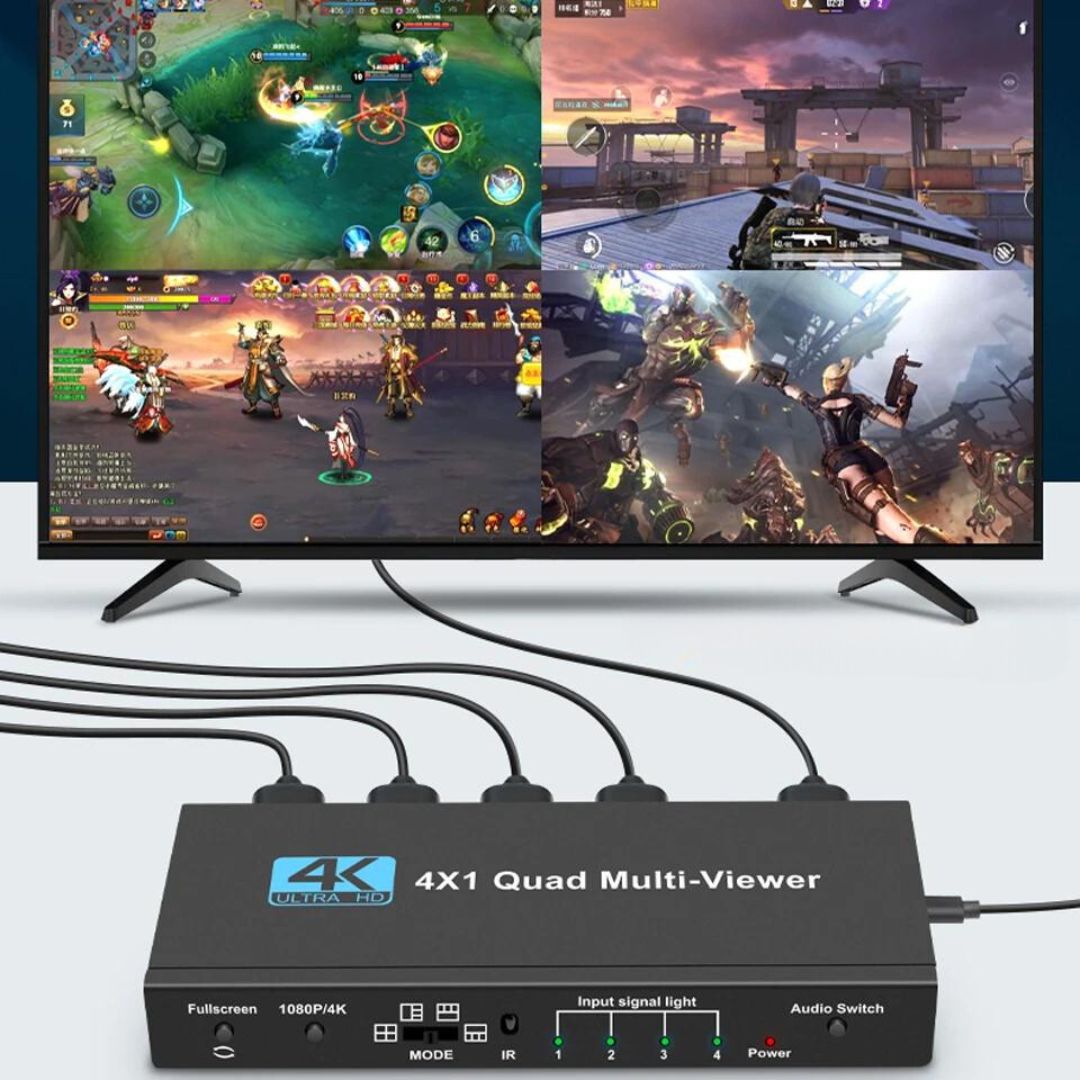 1080p 4x1 HDMI Multi-Viewer (QuadView)