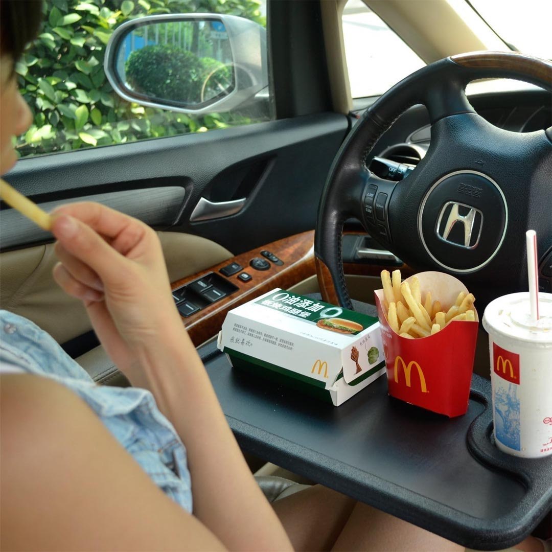 Multifunctional Car Laptop Food Steering Wheel Tray Drink Holder Desk – Car  Accessories By Master