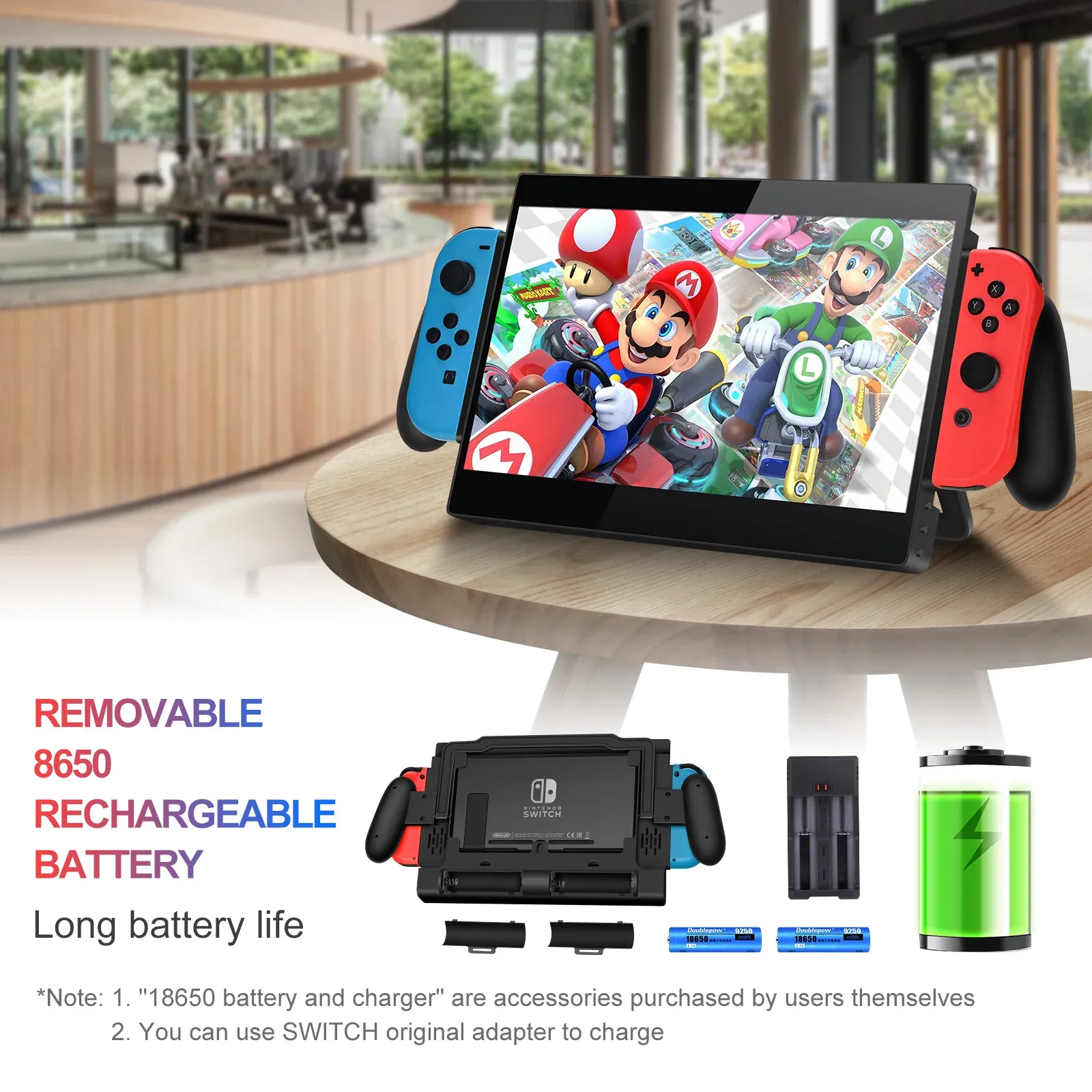 G-STORY FHD Integrated Nintendo Switch Mobile Monitor 10.1 Inch 60Hz